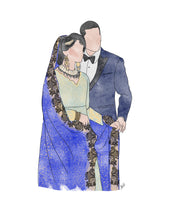 Load image into Gallery viewer, Watercolour Minimalistic Portrait