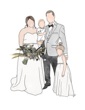 Load image into Gallery viewer, Watercolour Minimalistic Portrait