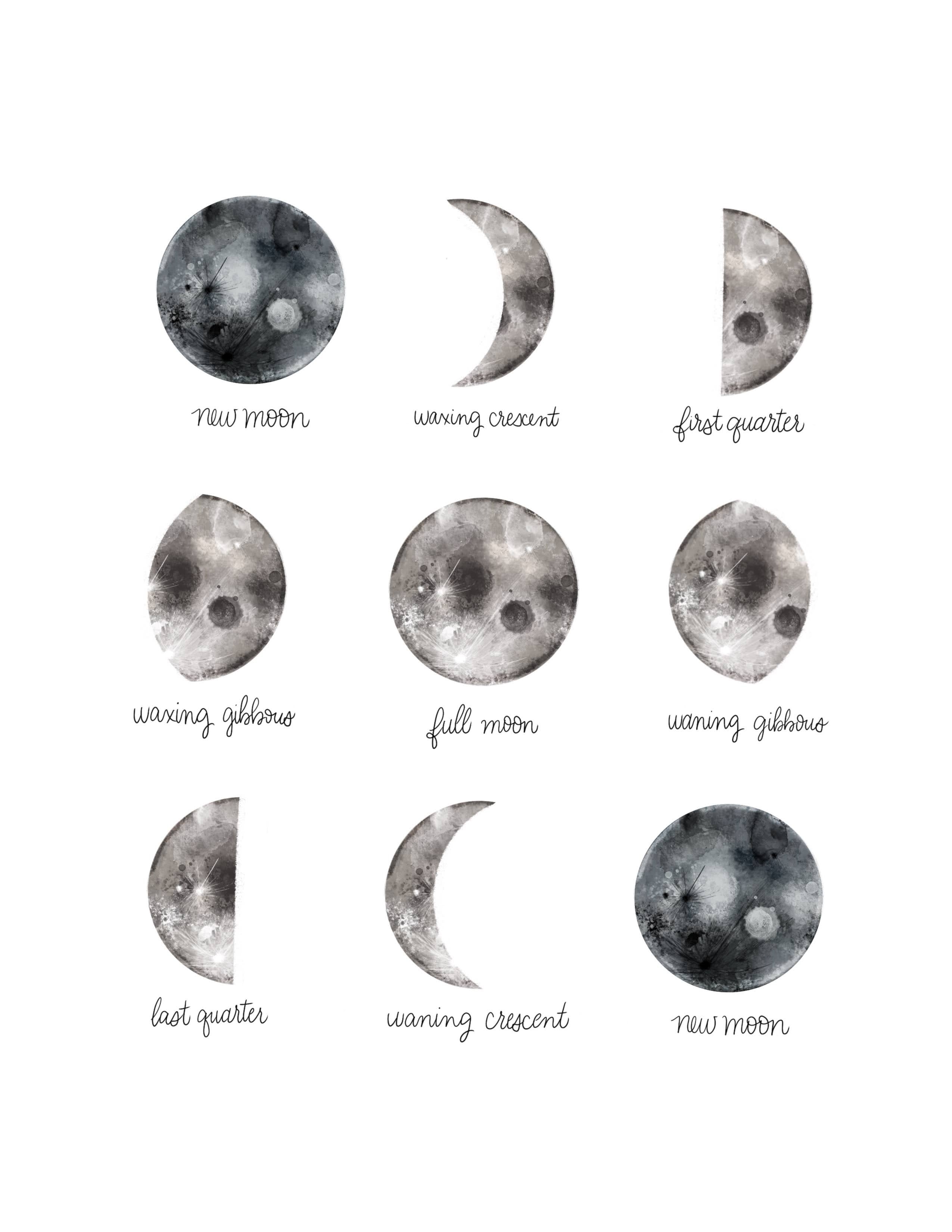 「MOON.」CLARITY ART moon and sun and stars, symbolic, esoteric, intricate, fine