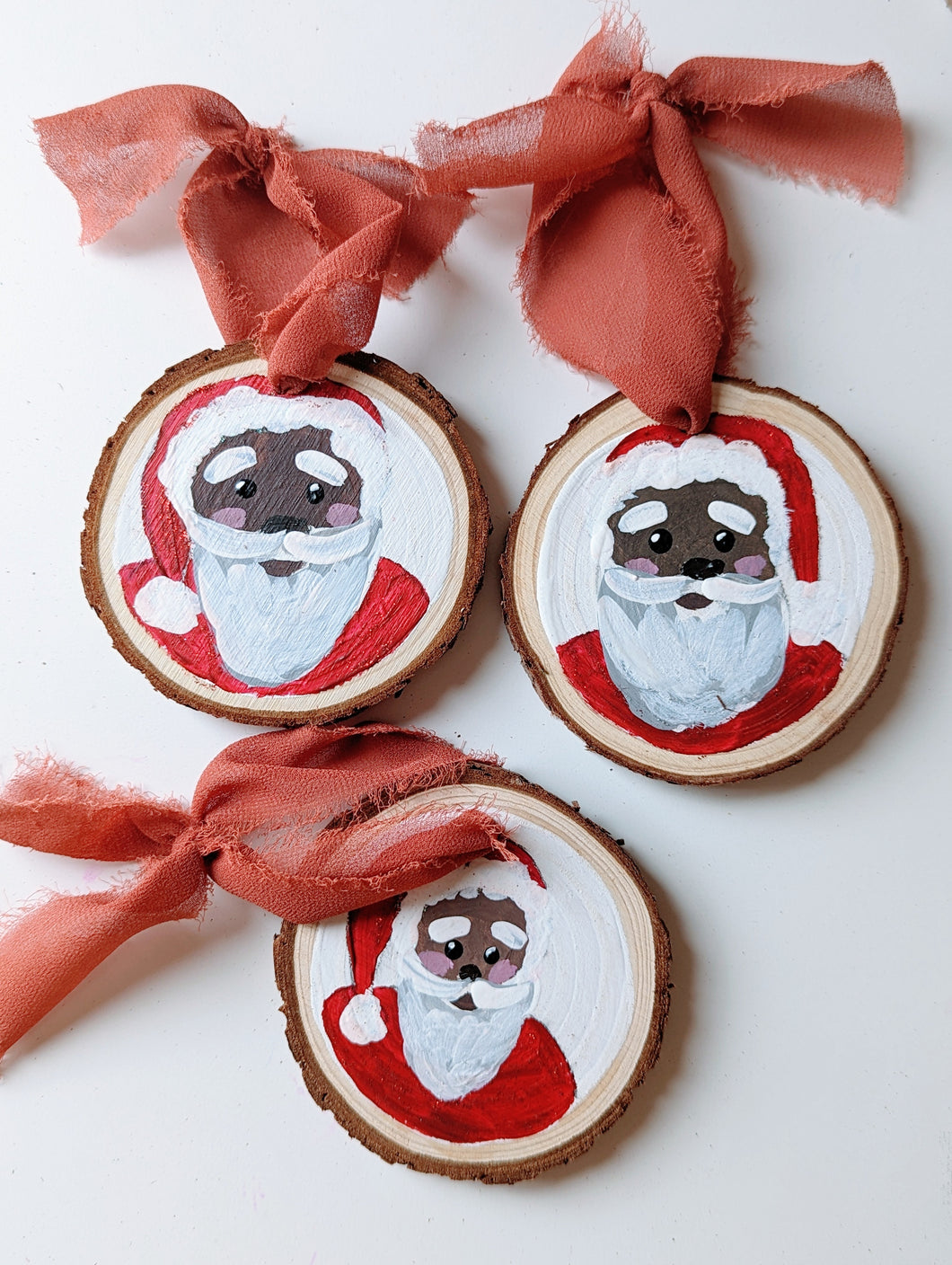 Santa Taupe Ornament