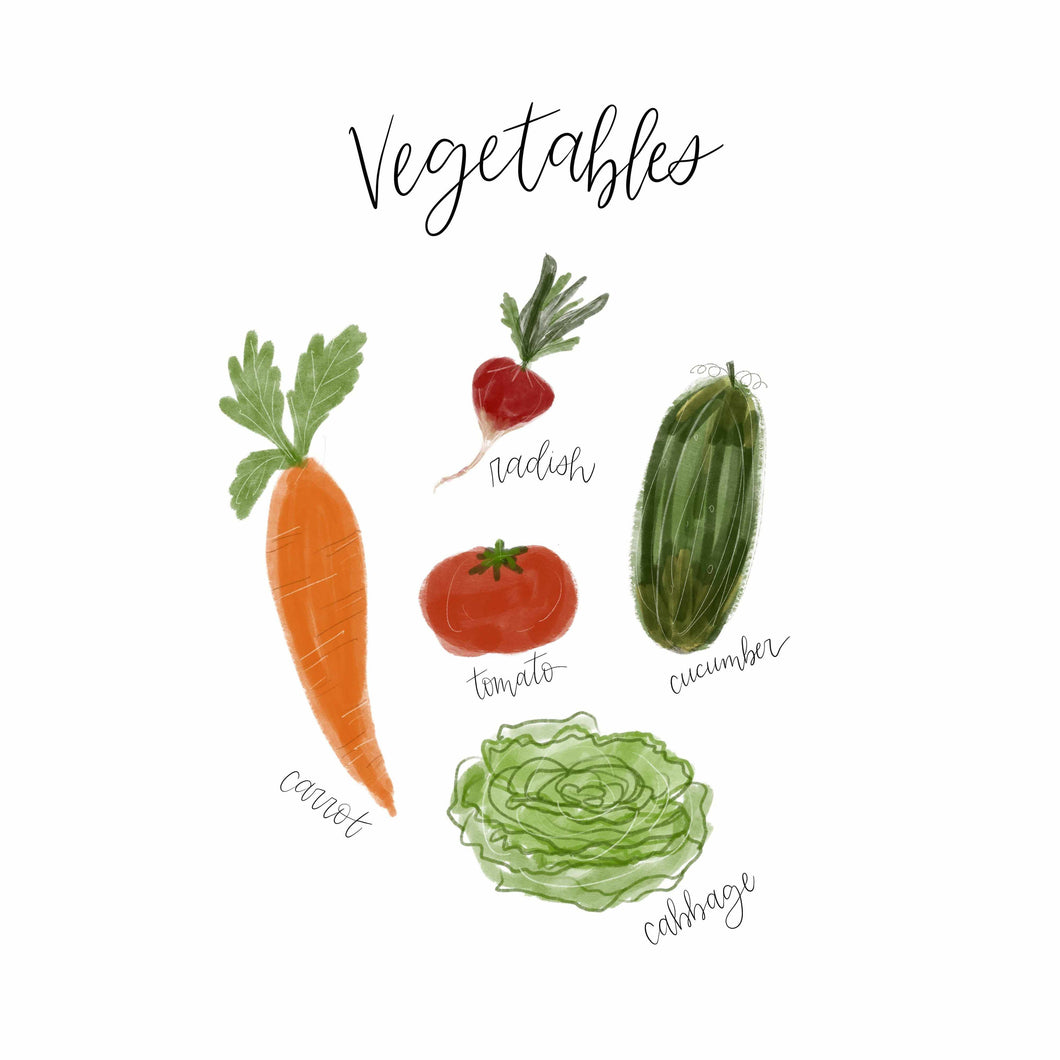 Vegetables English