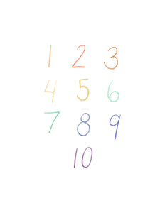 Simple Numbers Colour