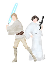 Load image into Gallery viewer, Luke and Leia
