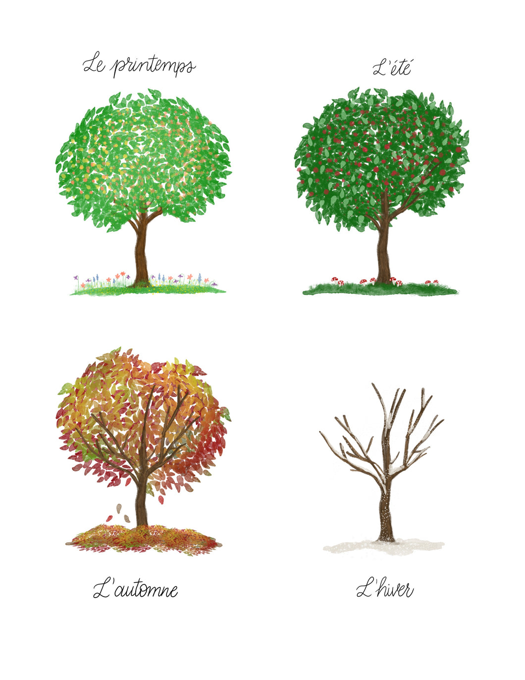 French Seasons Trees